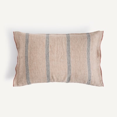 Housse de coussin lin rayé, Virel AM.PM