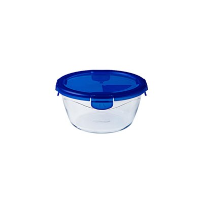 Boîte de conservation ronde 0,7L en verre avec couvercle étanche - Cook & Go PYREX