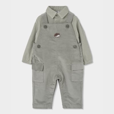 Ensemble bébé maille avec broderie hérisson BOBOLI