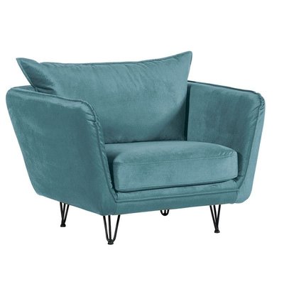 Fauteuil en velours gris EPIKA PIER IMPORT
