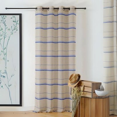Voilage tamisant esprit linge d'antan LINDER