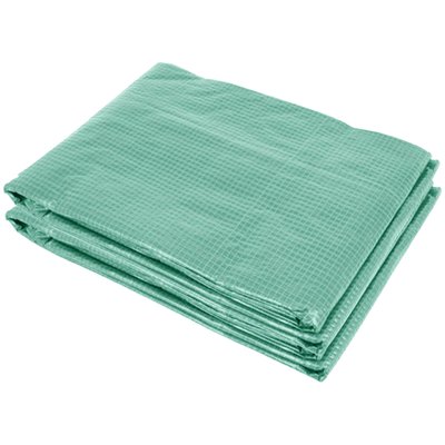 Bâche de rechange serre tunnel 3L x 2l x 2H m PE fenêtres + porte OUTSUNNY