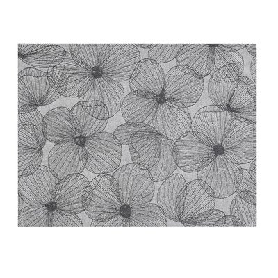 Set de table enduit, A LA CARTE FLEURS PAPILLONS LE JACQUARD FRANCAIS
