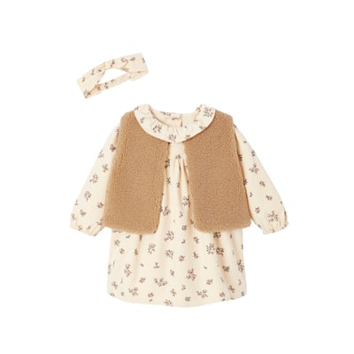 Coffret robe + gilet + bandeau VERTBAUDET