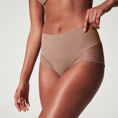 Culotte gainante à la taille finition en dentelle SPANX