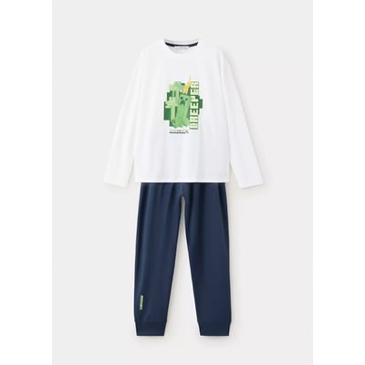 Pyjama complet en coton imprimé MANGO KIDS