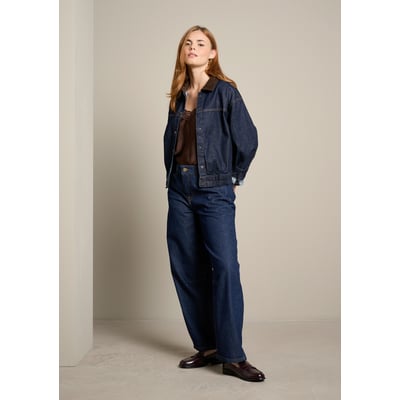 Veste en denim à col contrasté LOLALIZA