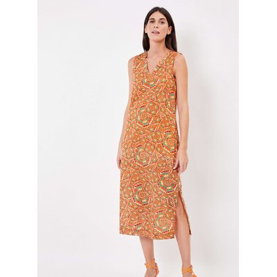 Robe midi imprimée voile de coton bio LALITA LA FIANCÉE
