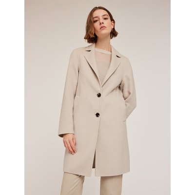 Manteau sans doublure en drap double en laine mélangée MOTIVI