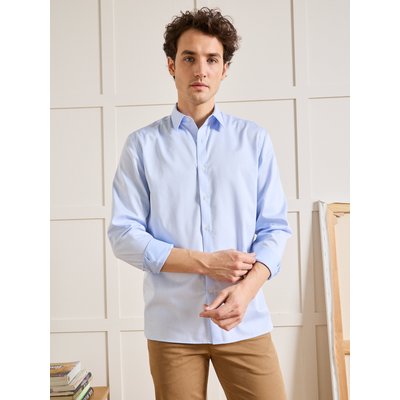 Chemise unie coton twill Regular Fit non iron CYRILLUS