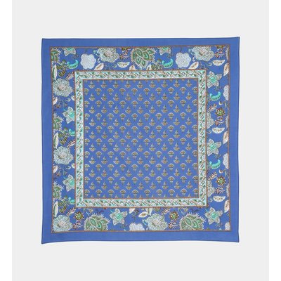 Carré Omani Motif Floral En Coton GALERIES LAFAYETTE
