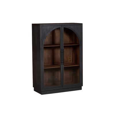Vitrine en bois de manguier foncé  NOHEA MADE IN MEUBLES 