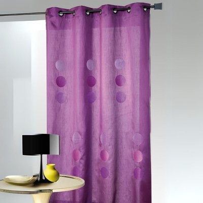 Double Rideau taffetas shantung 'gros pois' HOME MAISON