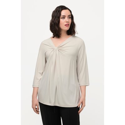 T-shirt drapé à encolure en V asymétrique ULLA POPKEN