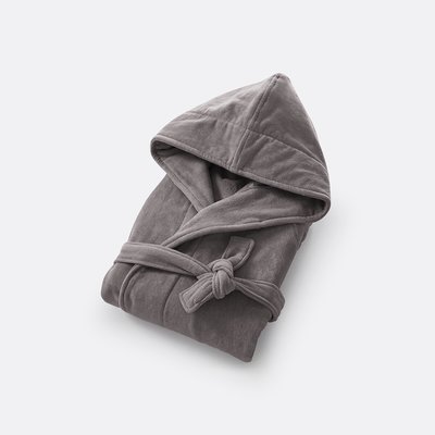Badjas met kap in fluwelen badstof 450 g/m2, Trizie LA REDOUTE INTERIEURS