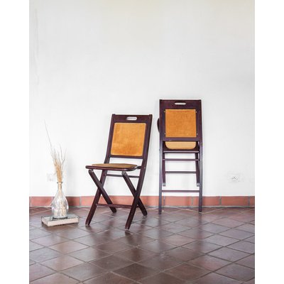 Paire de chaises en bois Alma N°198 - Bon état DEBONGOUT