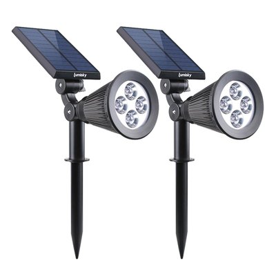 Lot de 2 spots solaires projecteurs SPIKY W34 LUMISKY
