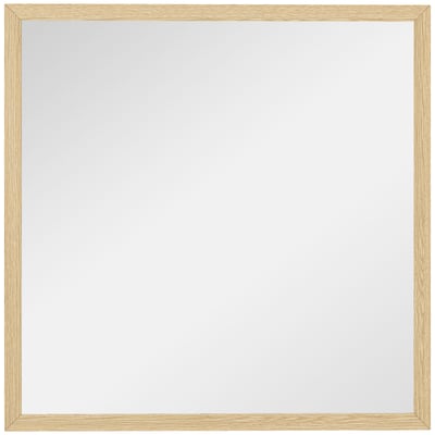 Miroir mural Verre Bois naturel HOMCOM