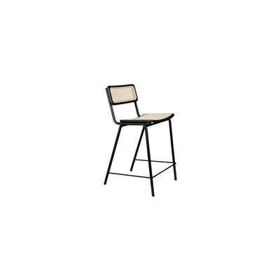 Chaise de comptoir en rotin et métal JORT ZUIVER