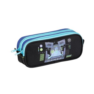 Trousse scolaire 2 compartiments GAMER VIQUEL