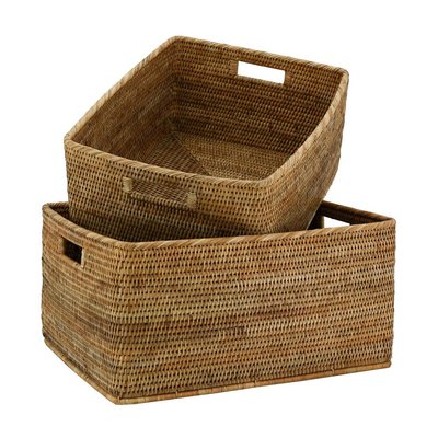 Corbeilles de rangement en rotin (Lot de 2) AUBRY GASPARD