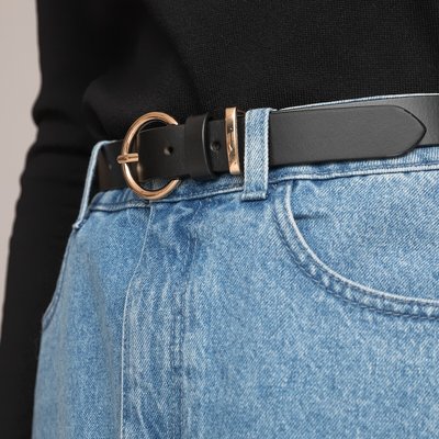Ledergürtel mit goldfarbener Schnalle LA REDOUTE COLLECTIONS