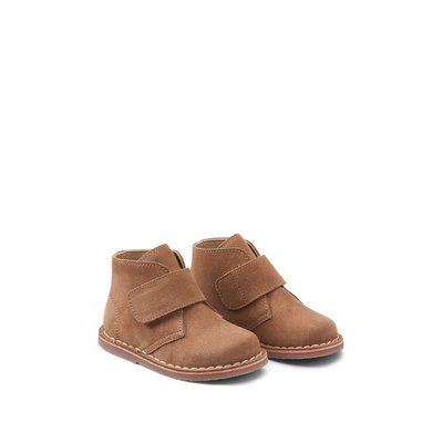 Botas em pele com barra autoaderente LA REDOUTE COLLECTIONS