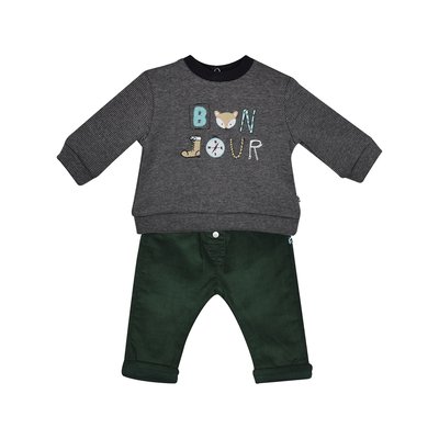 Sweat + pantalon velours faudel SUCRE D'ORGE