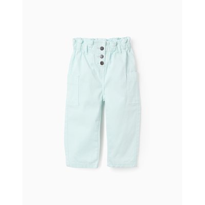 Pantalon en Sergé avec Poches Cargo ZIPPY