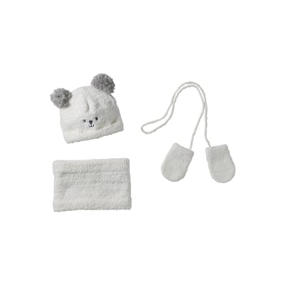Ensemble bonnet, snood et moufles VERTBAUDET