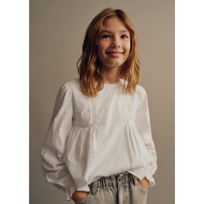 Blouse détails brodés MANGO KIDS