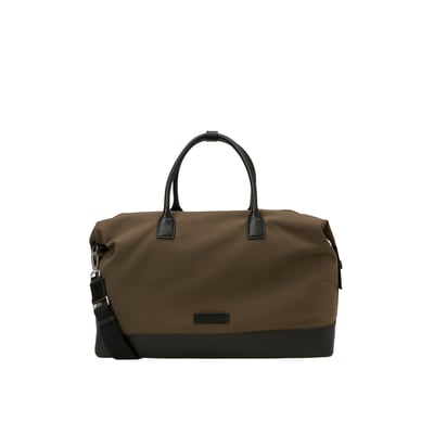Sac de week-end en toile, modèle Loke avec des détails en cuir véritable MARC O'POLO