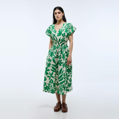 Robe midi imprimée en coton BIO GOTS MONOPRIX