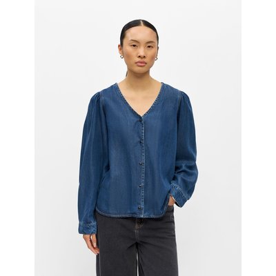 Blouse - Col en V - Bouton OBJECT