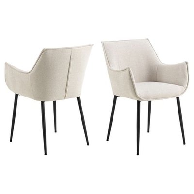 Lot de 2 chaises de salle à manger avec accoudoirs SORRENTO TOILINUX