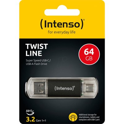 Clé USB 64go TWIST LINE Flash drive 3.2 INTENSO