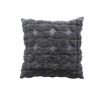 Coussin déhoussable aux broderies  - Effet laine HOME MAISON