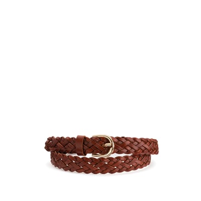 Ceinture cuir tressée Avery PIECES