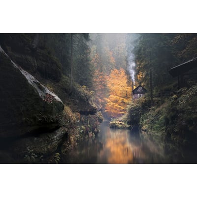 Tableau Vallée suisse en Automne HEXOA