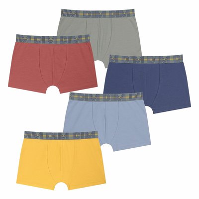 Cotton Stretch Boxers X5 in pouch DIM