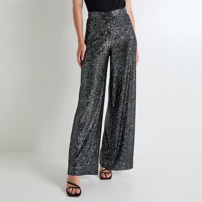 Pantalon large à sequins GRAIN DE MALICE