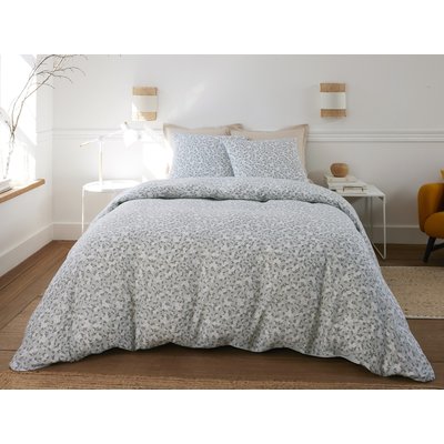 Housse couette 260x240cm avec taie(s) oreiller en gaze de coton, Edana BATON ROUGE