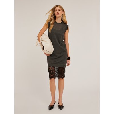 Robe courte avec bordures en dentelle MOTIVI