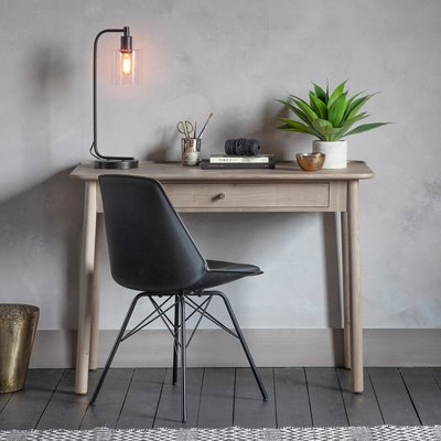 Kargil Scandi Distressed Oak 1 Drawer Desk SO'HOME