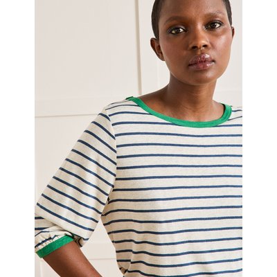 T-shirt rayé lin et viscose CYRILLUS