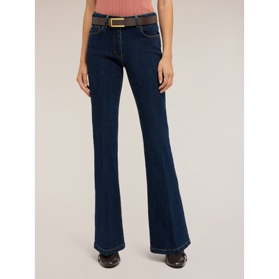 Jeans flare in denim di cotone blu scuro rinse MOTIVI
