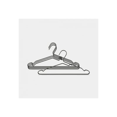 Cintres a vetements kit de 4 - black BRABANTIA