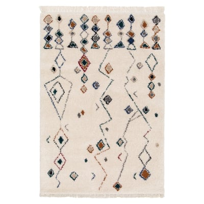 Tapis ethnique à franges inspiration bédouine MOGADOR AFK LIVING