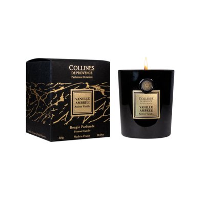 Bougie Parfumée Cire Végétale VANILLE AMBRÉE COLLINES DE PROVENCE