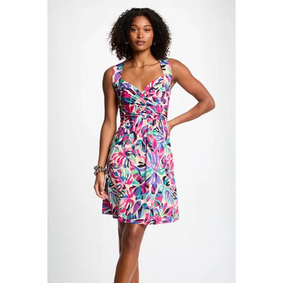 Robe courte évasée imprimée MORGAN
